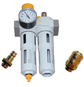 Zestaw filtro reduktor-smarownica do kompresora sprężarki QFC4000-04 (1/2'') + szybkozłącze i wtyk zatrzaskowy