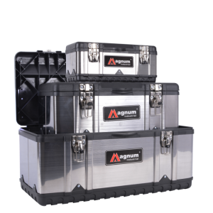 Zestaw skrzynek narzędziowych aluminiowych 3 szt