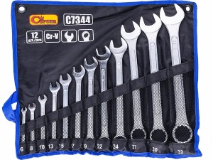 KLUCZE OCZKOWO-PŁASKIE 12EL. 6-32mm.C7344