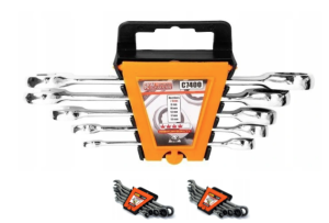 Klucze płasko oczkowe z grzechotką Corona C7400