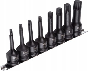KLUCZE UDAROWE 8 szt. TORX T30-T80 RICHMANN C6950