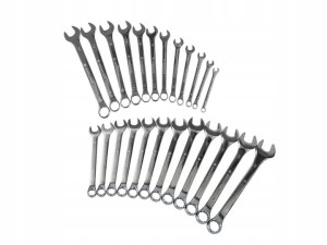 KLUCZE PŁASKO-OCZKOWE POLEROWANE KASETA 6-32MM