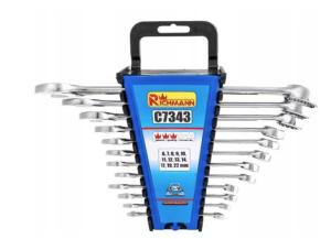 Zestaw klucze płasko oczkowye 6-22mm CORONA C7343