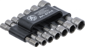 Bity - nasadki, 5-13 mm + 3/16`-7/16`, 14 szt. B.67314