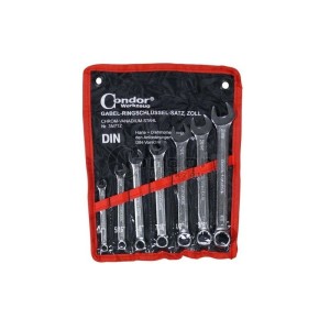 Klucze płasko oczkowe 1/4`-5/8`, 7 szt. C.35/7TZ