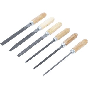 Pilniki ślusarskie 100 mm, 6 szt. B.50204