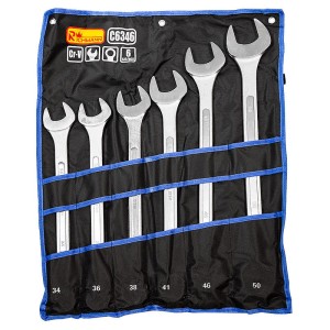 KLUCZE PŁASKO-OCZKOWE CORONA 6EL. C6346 34-50mm