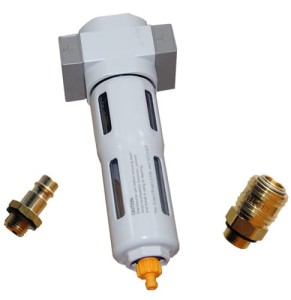 Filtr odwadniacz do kompresora sprężarki QF2000-02 1/4'' + szybkozłącze i wtyk zatrzaskowy