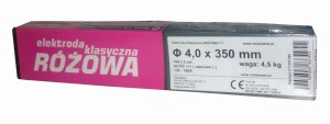 Elektrody rutylowe różowe rutylowo-ceulozowe 4,0 mm 4,5 kg