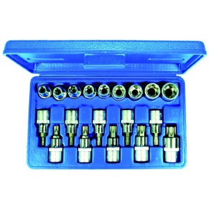 Nasadki Torx E10-E24 i T30-T70, 19 szt. C.1008