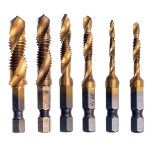 Gwintowniki Wiertła Gwintujące M3-M10 6x HSS Titanium